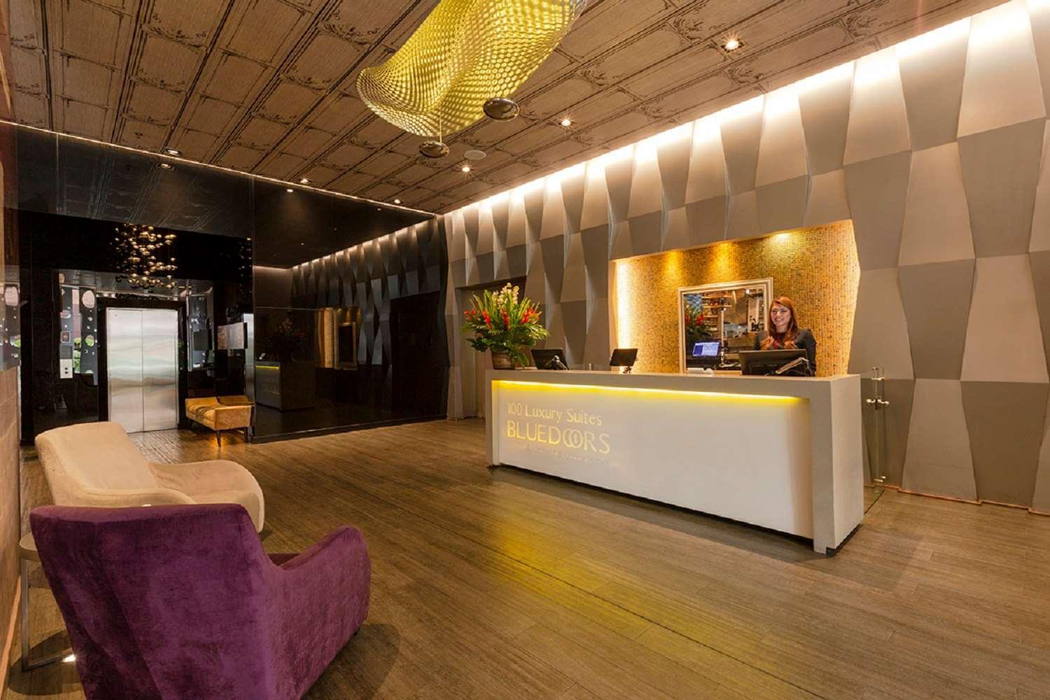 Hotel 100 Luxury Suites By Preferred Bogota Luaran gambar The lobby of the hotel
